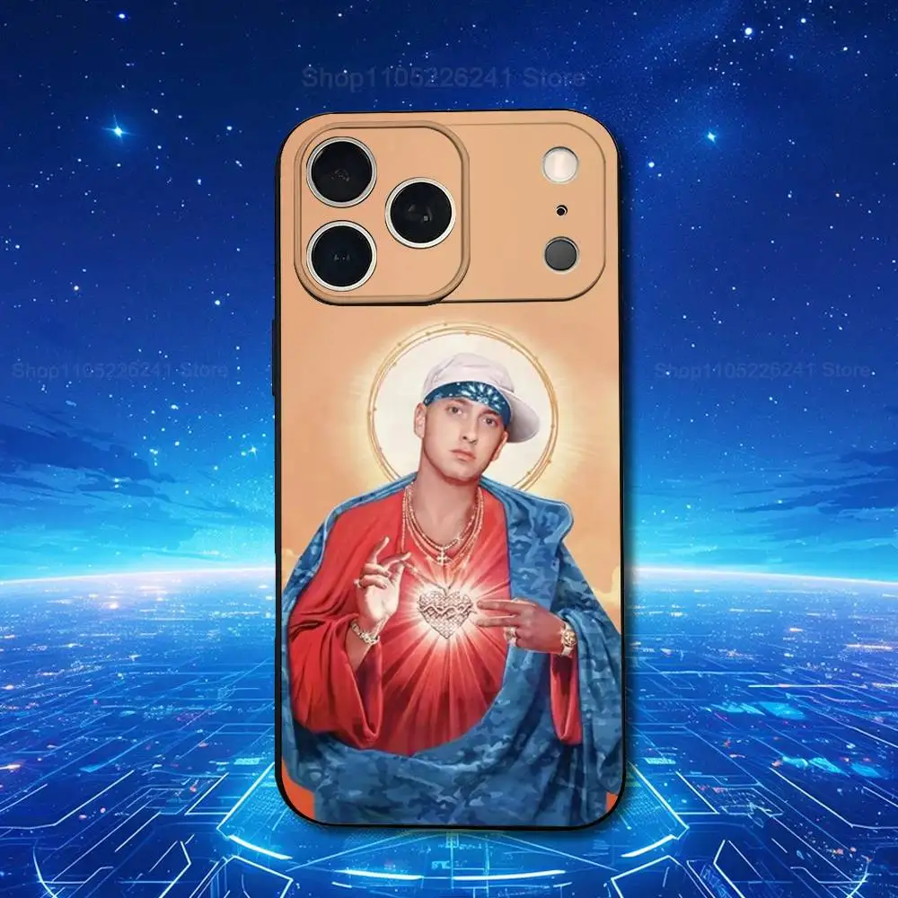 Singer E-Eminem-ES Cool لهاتف iPhone 13,16,11,14,17,12,15,Plus,Pro Max,XS,X,XR,SE,Mini,8,7,Phone Case Soft Silicone Black #6