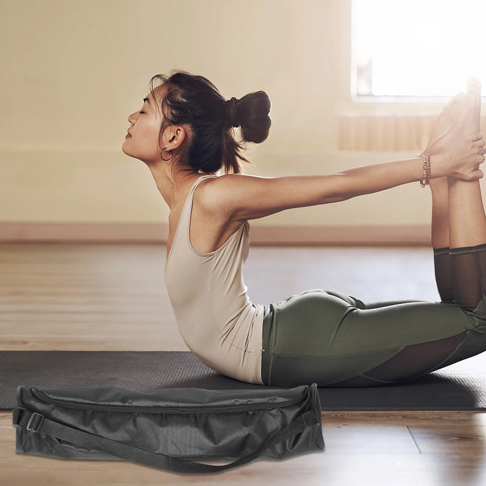 

Складная Оксфордская прочная сумка-переноска для хранения коврика для тренажерного зала, коврика для йоги, органайзер, сумка для переноски йоги, аксессуар для женщин