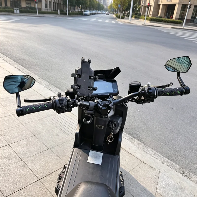 Motorcycle Handlebar End Mirror Motorcycle Rearview Mirror Black Side Mirror For  Suzuki GSX-S1000 GSX-S1000GT For Kawasaki Z800