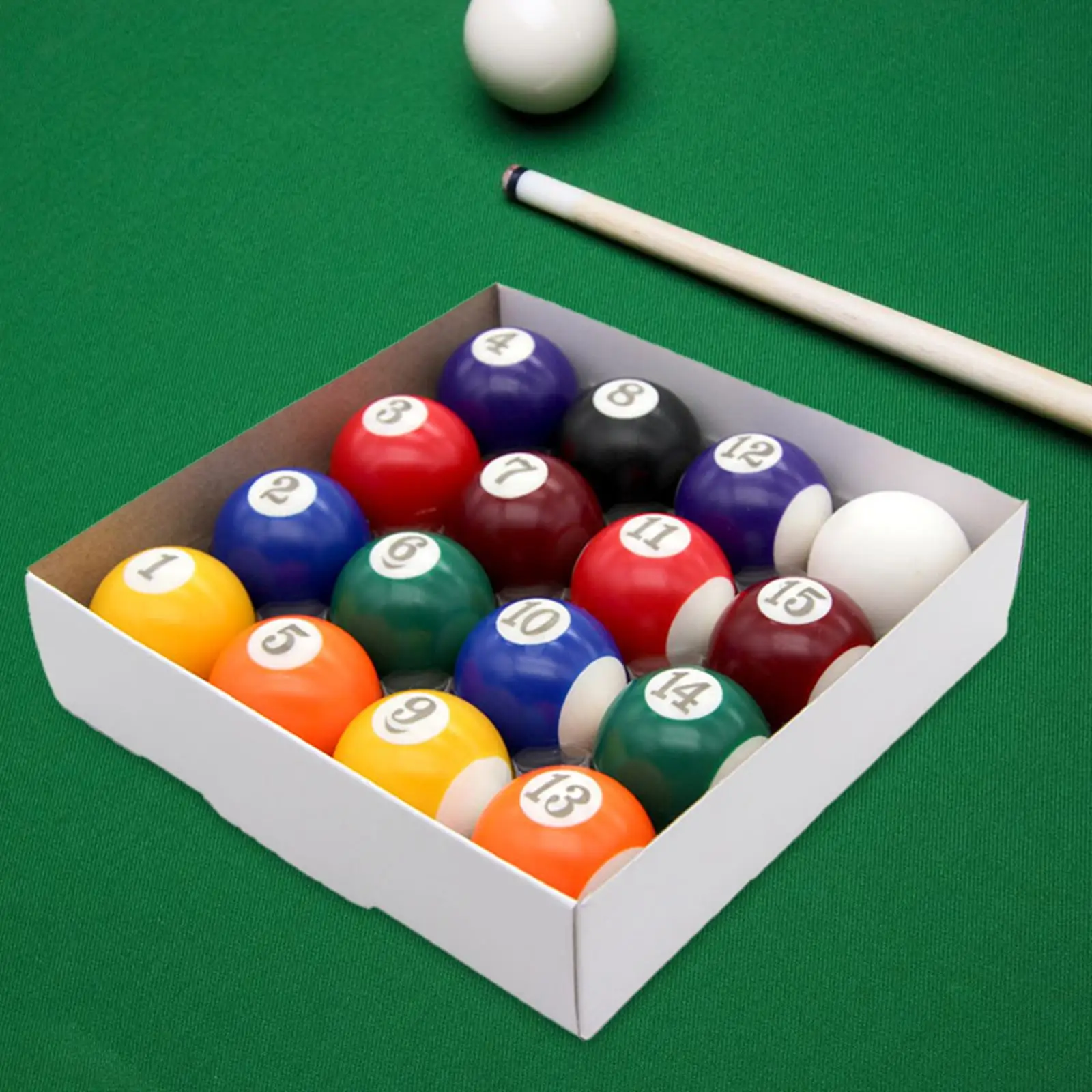 

16x Billiard Ball Set 1.26'' Resin Pool Table Multipurpose Mini Pool Ball for Exercise Game Rooms Leisure Desktop Indoor