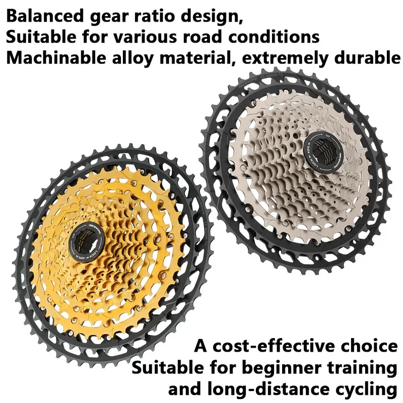كاسيت MTB ذو 12 سرعة 11-45T / 11-51T عجلة حرة HG خفيفة للغاية لدراجات الجبال والحصى 12S Sprocket M8200