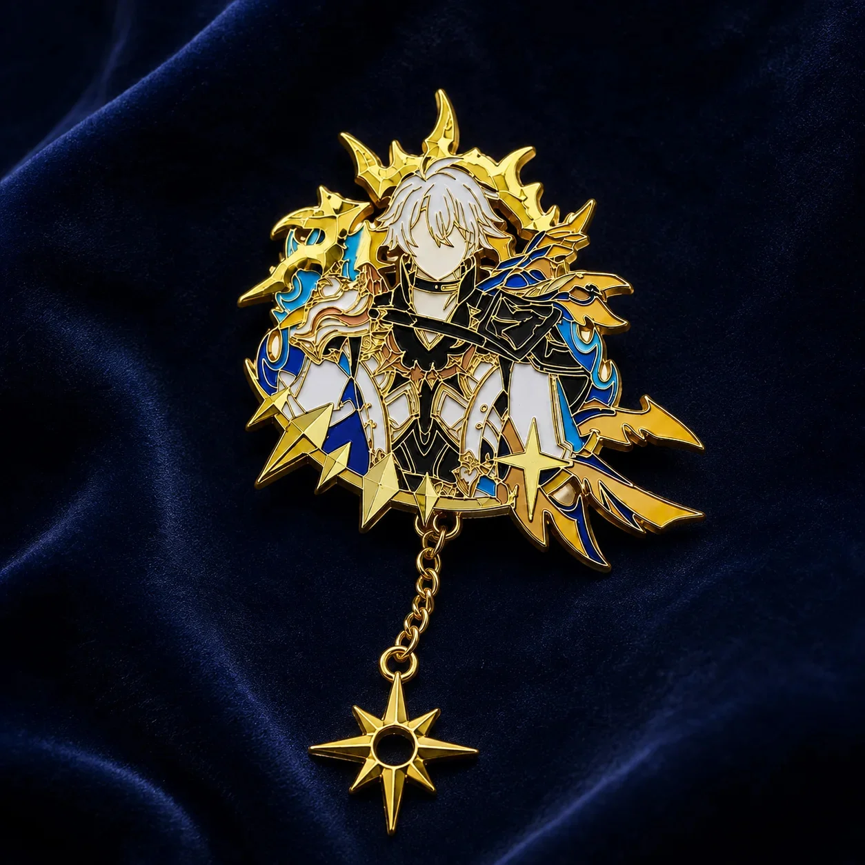 Honkai Star Rail Phainon Khaslana Metal Badge Worldbearing Amphoreus Character Pin Chain Pendant Anime Game Collectible Gift New