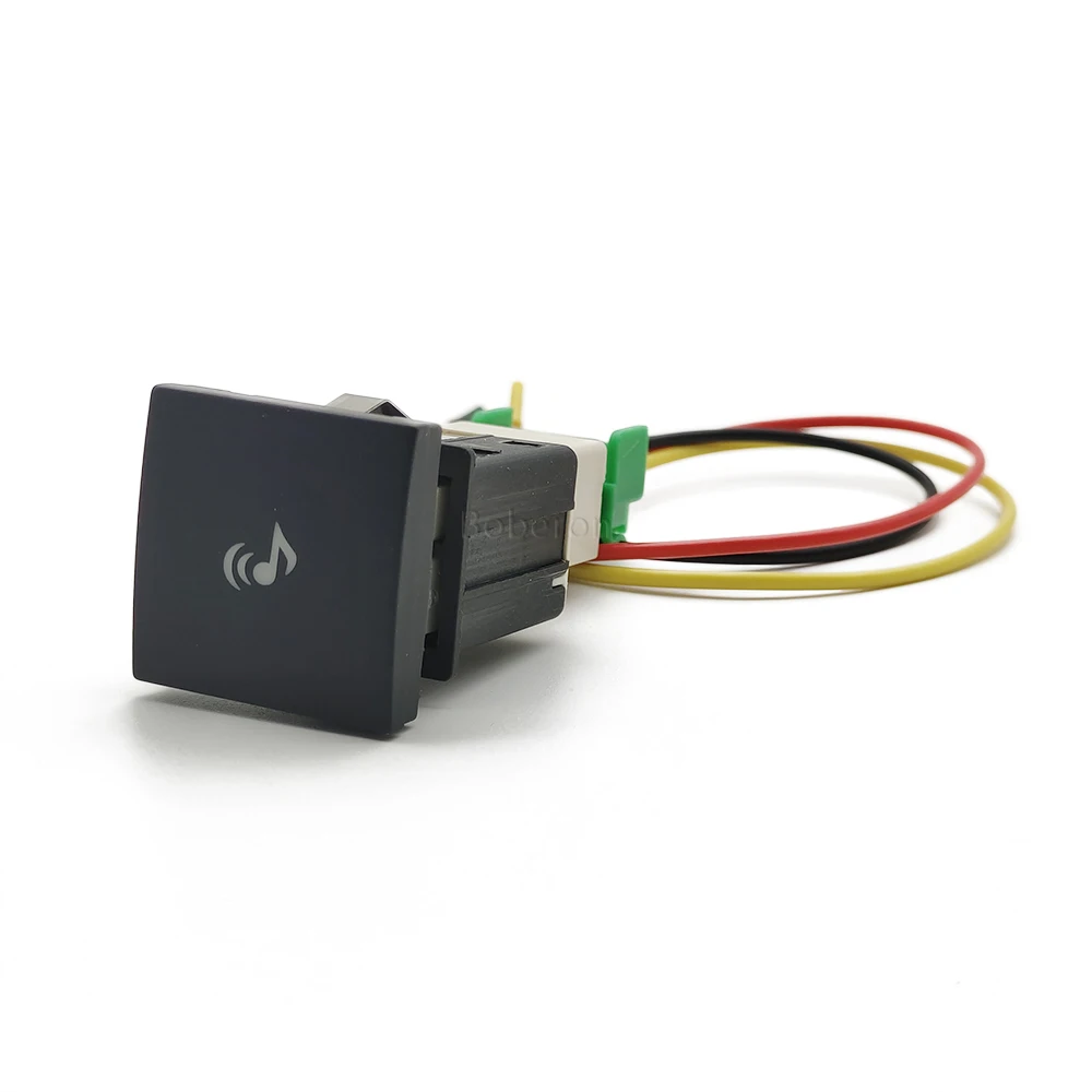 Car Red LED DRL Light Packing Radar Power On Off Camera Mirror Switch Button For VW Golf 6 Jetta 5 MK5 Caddy EOS Scirocco