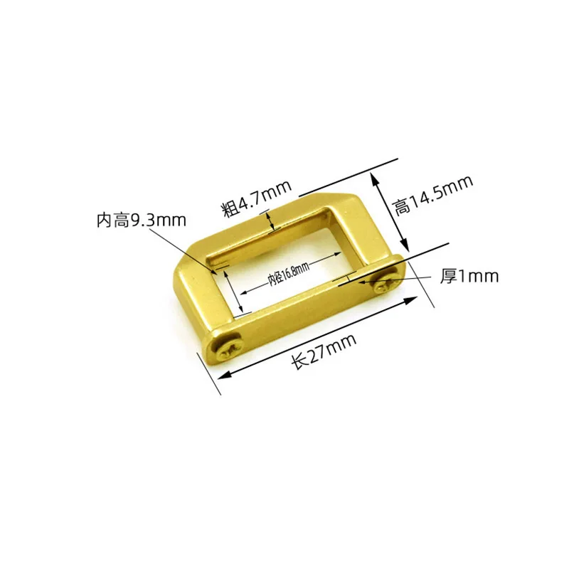 Puente de arco de diamante de latón, manija de arco desmontable, hebilla de bolsa, Hardware de bricolaje, accesorios de manija superior de equipaje