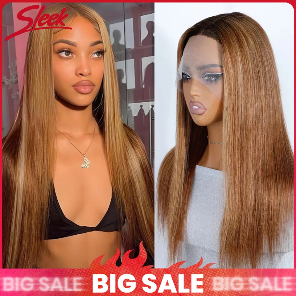 

Гладкая распродажа, Ombre 30, прямые парики спереди, 13x6x1, парик из натуральных волос на кружеве для женщин, прозрачные кружевные волосы Remy