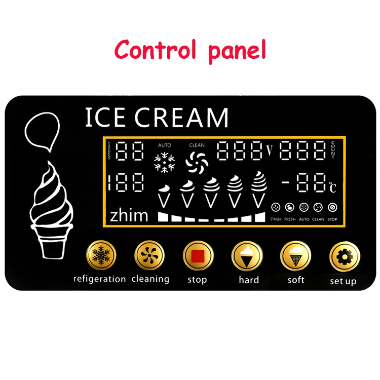 

Factory Price R22 Refrigerant Big Capacity Price Ice Cream Machine Soft Ice Cream Machine For Sale Automatically