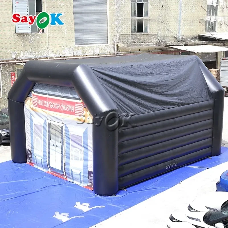 SAYOK Giant Inflatable Disco Nightclub House Inflatable Disco Night Pub Tent with Disco Light for Outdoor Wedding Show Party Bar