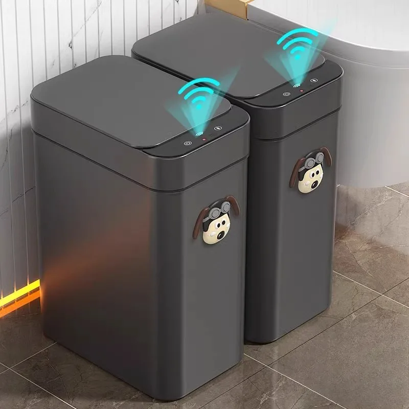 

Intelligent Induction Waste Bins Living Room Smart Trash Can Bathroom Automatic Garbage Can Kitchen Food Dispose Litter Bin