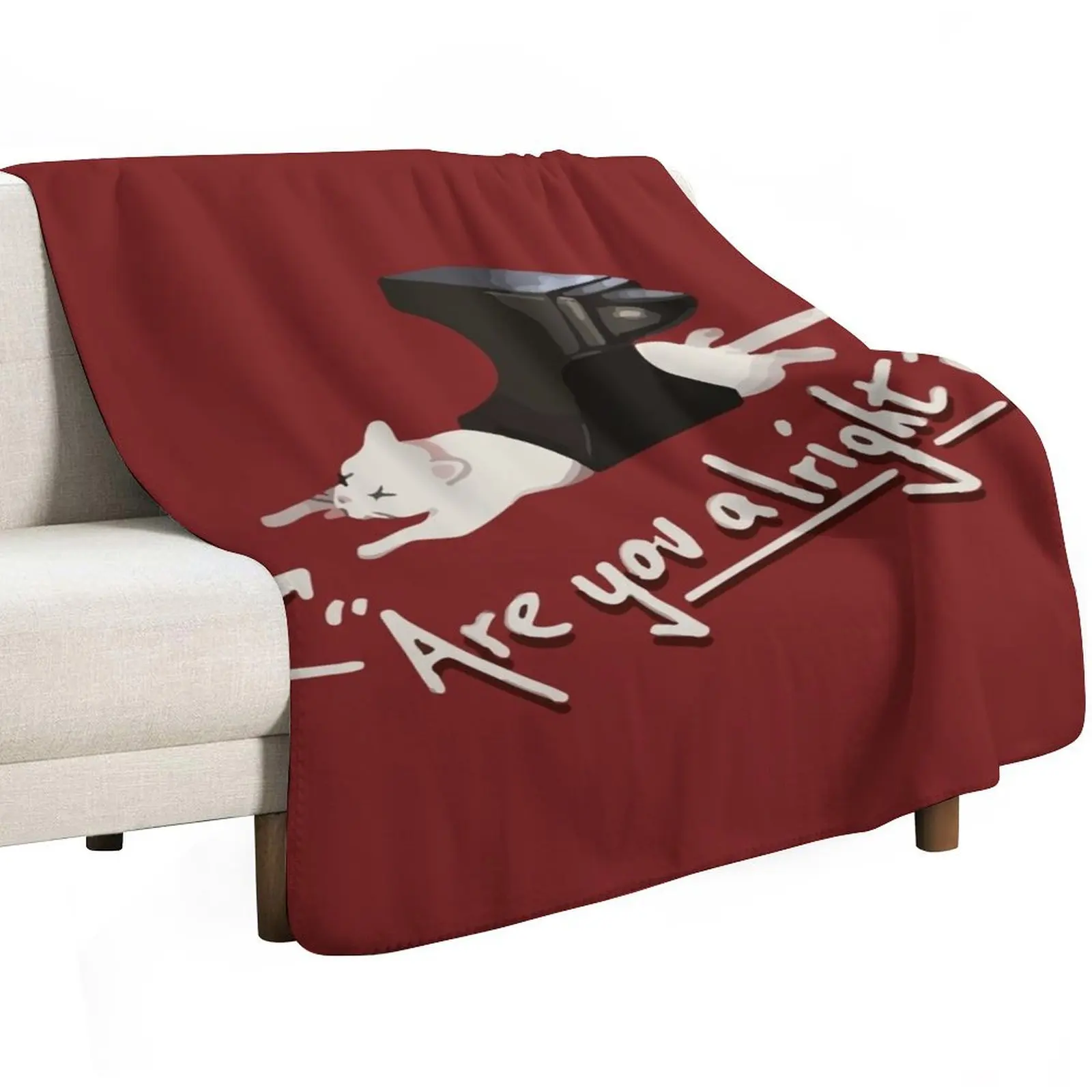 Are you alright? Lovejoy Throw Blanket Furry funny gift Soft Plush Plaid christmas gifts Camping for winter Blankets