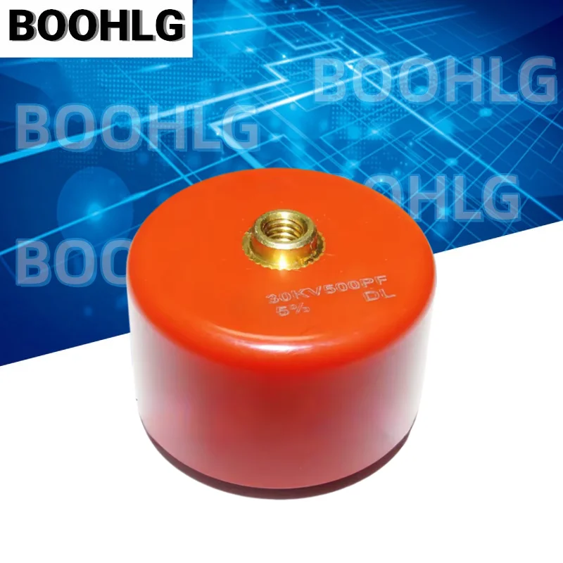 1PCS 500PF 30KV DL 30kV 501 Bolt High Voltage Ceramic Capacitor High Frequency Pulse Power Supply Laser Equipment