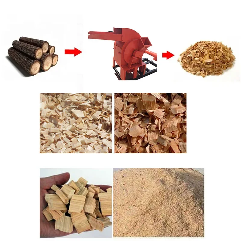 Good quality shredder wood chip sawdust wood crusher machine for producing sawdust powder