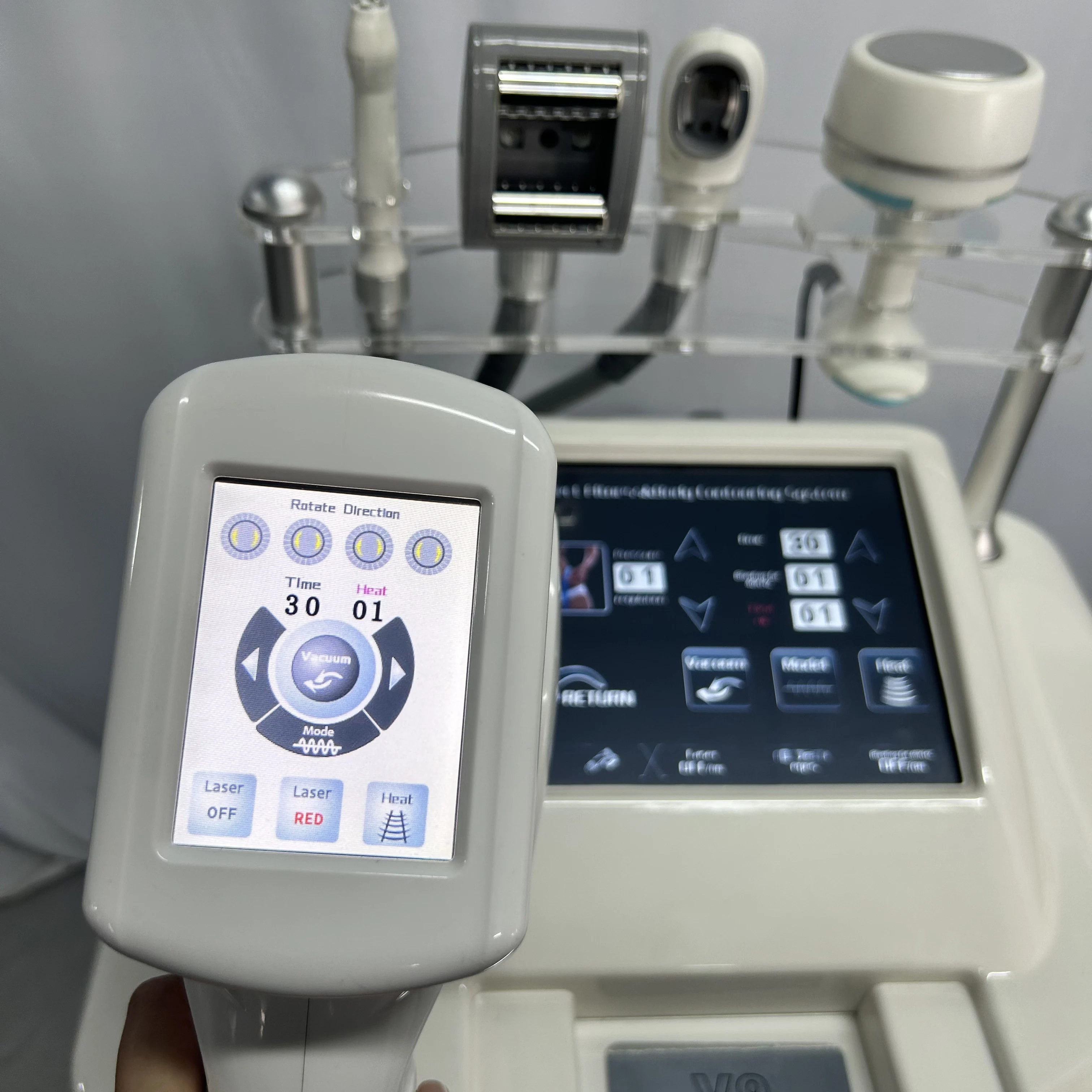 NEW V9 Vela Body Weight Loss Vacuum 80K Cavitation Slimming Roller Shaping Massage Machine Frozen Fat Removal Facial Lift view 4