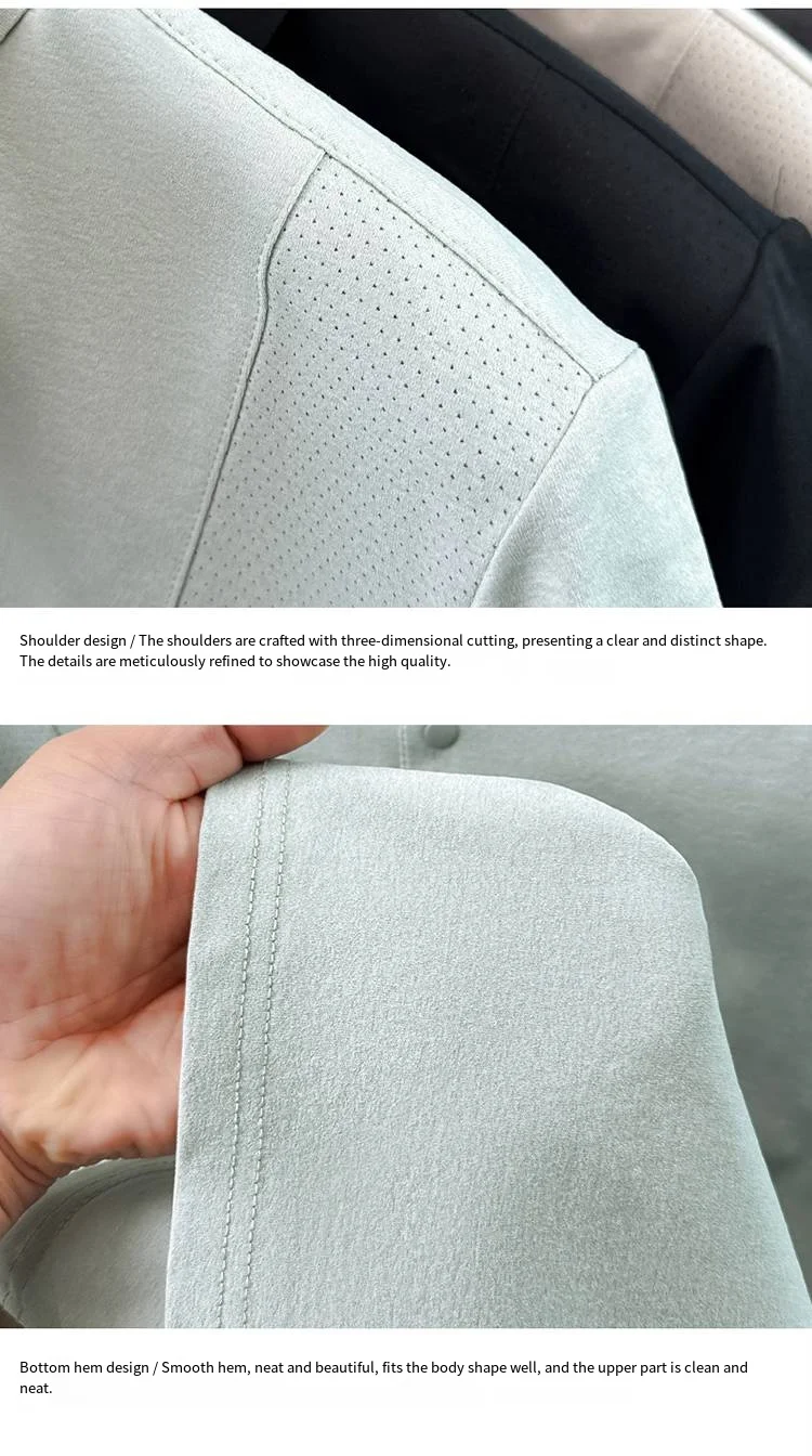 Designer Edition Herren Kurzarm-Poloshirt mit Revers, Knöpfen, Belüftungslöchern und Buchstabendruck – Modischer Trend, Bestseller für Herren – Detail 4