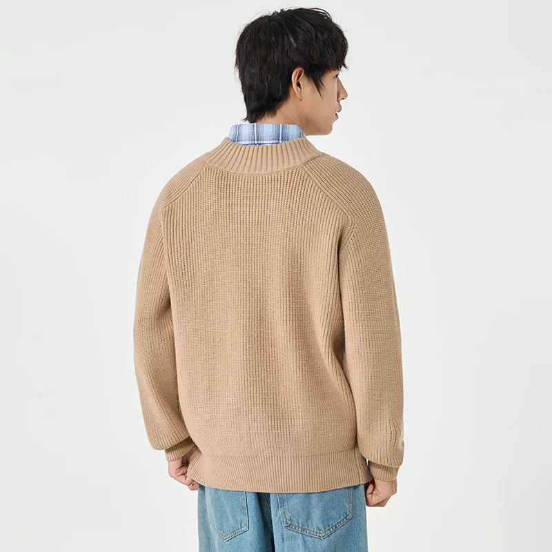 New Autumn Winter Men's Outdoor Sports Casual Sweater Cardigan Comfortable Versatile Breathable and Cold Resistant Warm Jacket