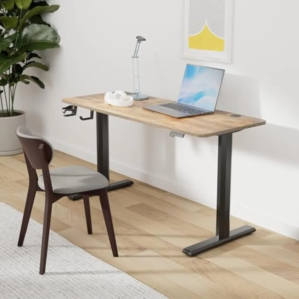

55"x24" Standing Desk, Electric Stand Up Height Adjustable Home Office Table, Sit Stand Desk with Splice Board