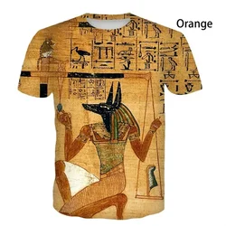 Horus T Shirt Ancient Egyptian God Eye of Egypt Pharaoh 3d Anubis Printed Men T-Shirt Funny Kids Short Sleeve Vintage Streetwear