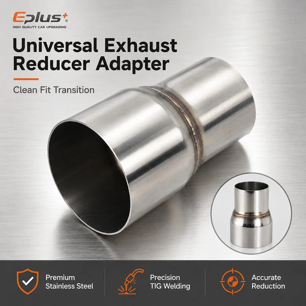 EPLUS Edelstahl Auspuff Gerader Reduzieradapter Universeller Schweißanschluss für Autos und Motorräder – Detail 5