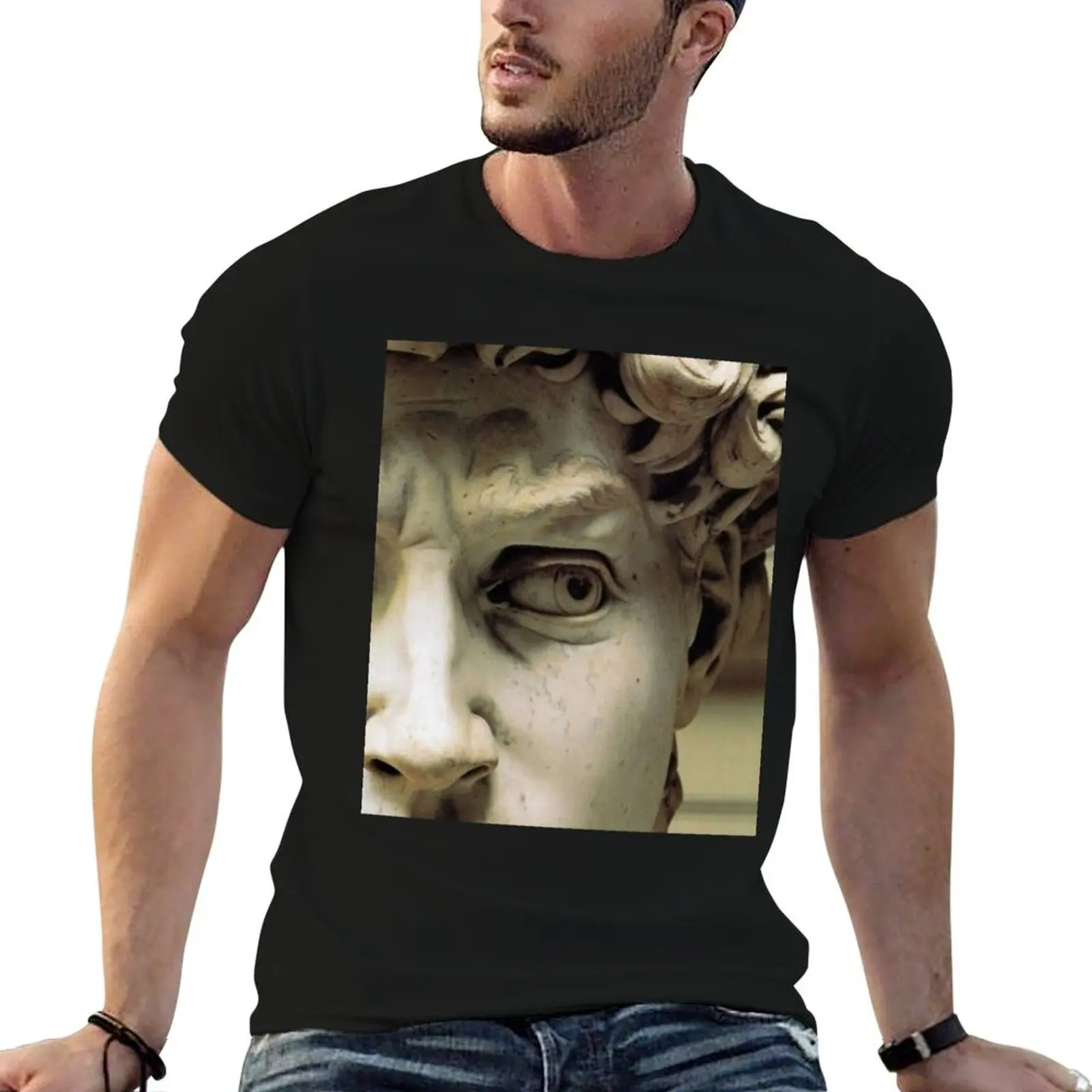 mmmm greek statues T-Shirt Basic Short Sleeve Cotton Blend T-Shirt