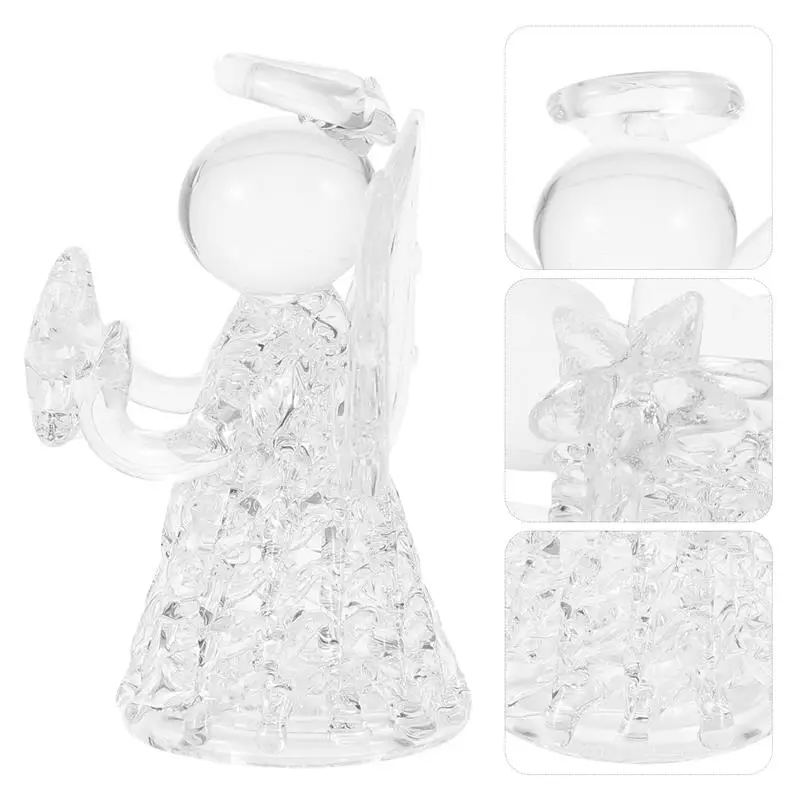 Angel Hanging Ornaments Ornament Design Decor Crystal Guardian Figurine Christmas Angels Adornment Clear Tree Car Pendant Charm