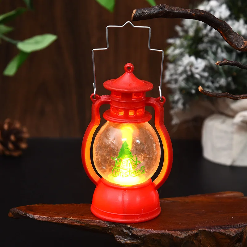 عيد الميلاد الديكور ضوء الليل الصغيرة باليد مصباح Led شمعة إلكترونية ضوء شجرة عيد الميلاد المشهد الديكور الحلي