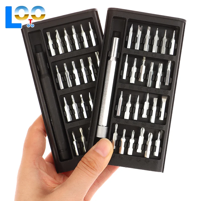 Набор прецизионных магнитных отверток 25 в 1, многофункциональный инструмент для обслуживания телефона, компьютера, прецизионный ремонт электроники