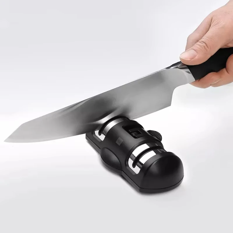 New mijia Huohou Mini Double Wheel Knife SharpenerQuick Angle Sharpening StoneMultifunctional household kitchen tools Sharpener