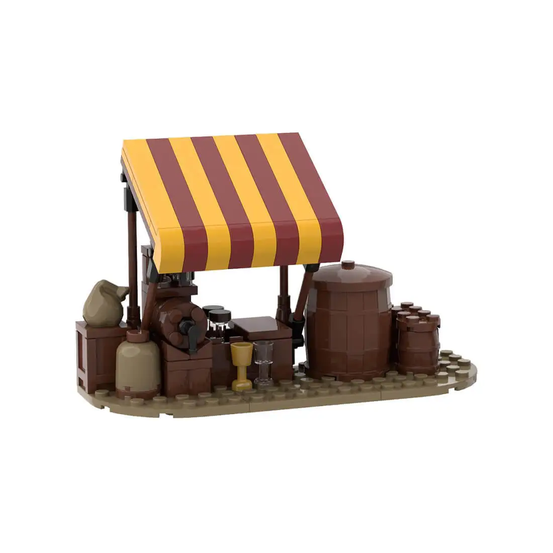 

Custom MOC-78676 Medieval Village Well 95 Parts Kids Gift for Christmas