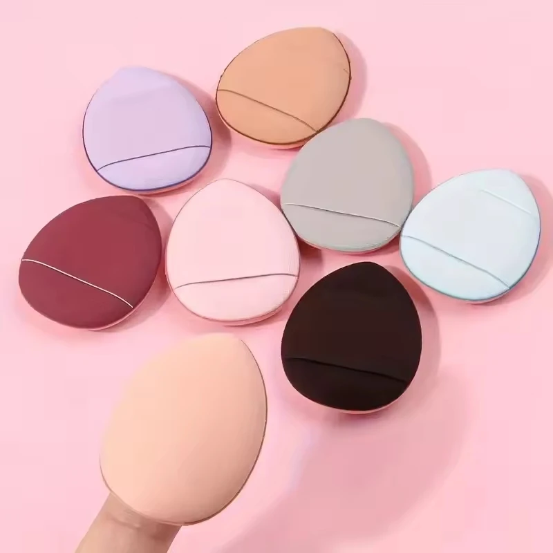 6/10 pçs mini pequena almofada de ar esponja triângulo maquiagem esponja ultra-macia & lavável bb creme aplicador cosmético ferramentas de maquiagem
