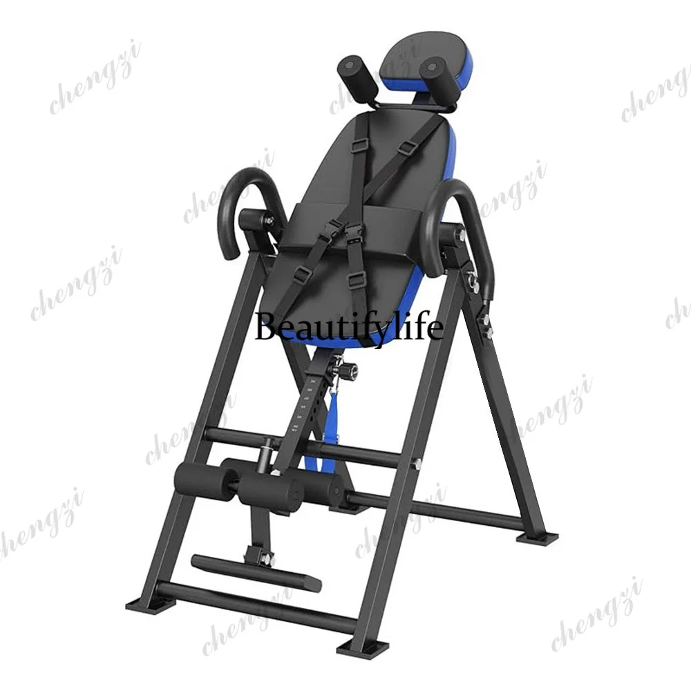 Heavy Duty Inversion Table Decompression Back Stretcher Machine Headrest Spine Therapy Home Strength Training Equipment