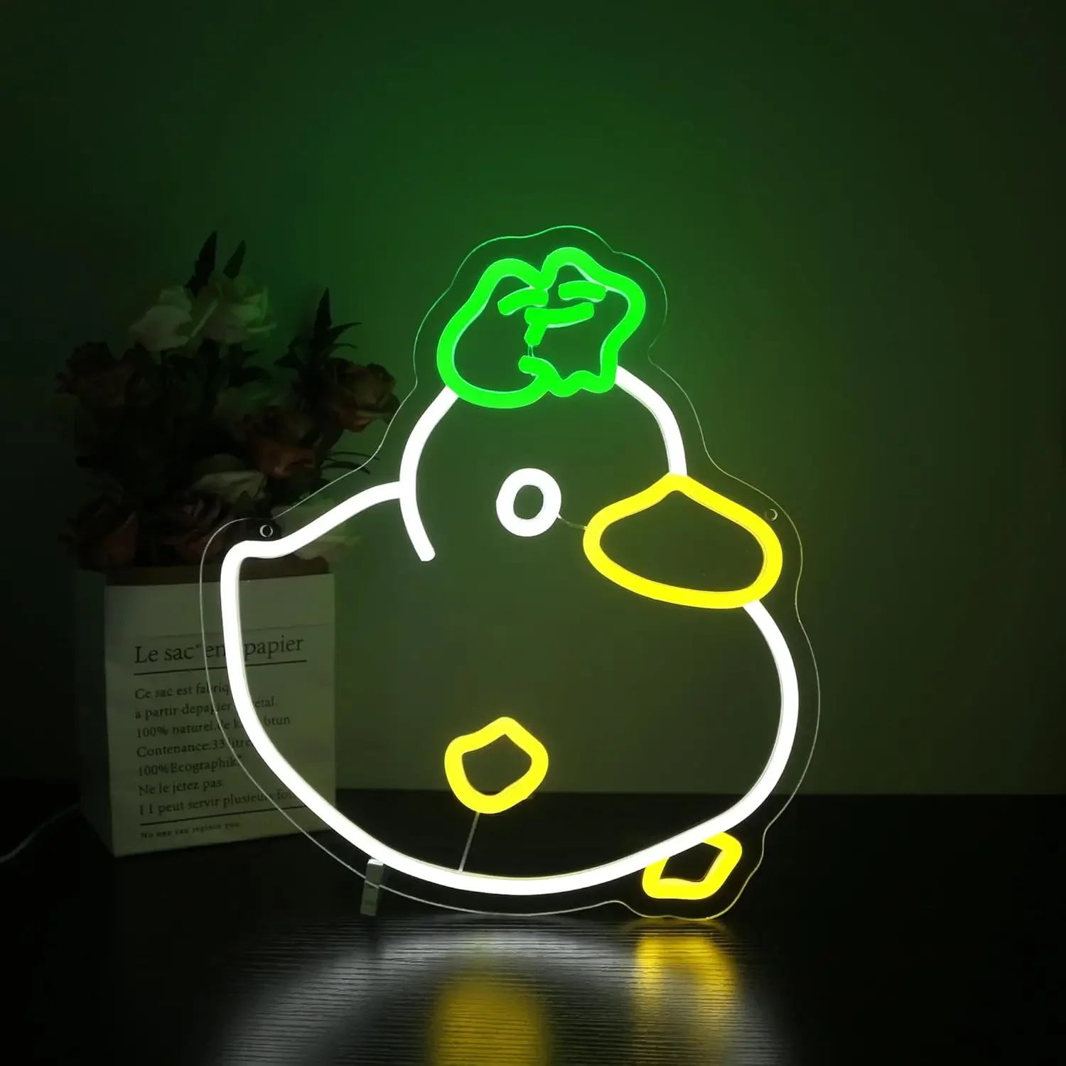 

Cute Duck Neon Sign USB Powered LED Neon Light Wall Decor for Room Birthday Party Home Bedroom Art Decor Perfect Festival Gift
