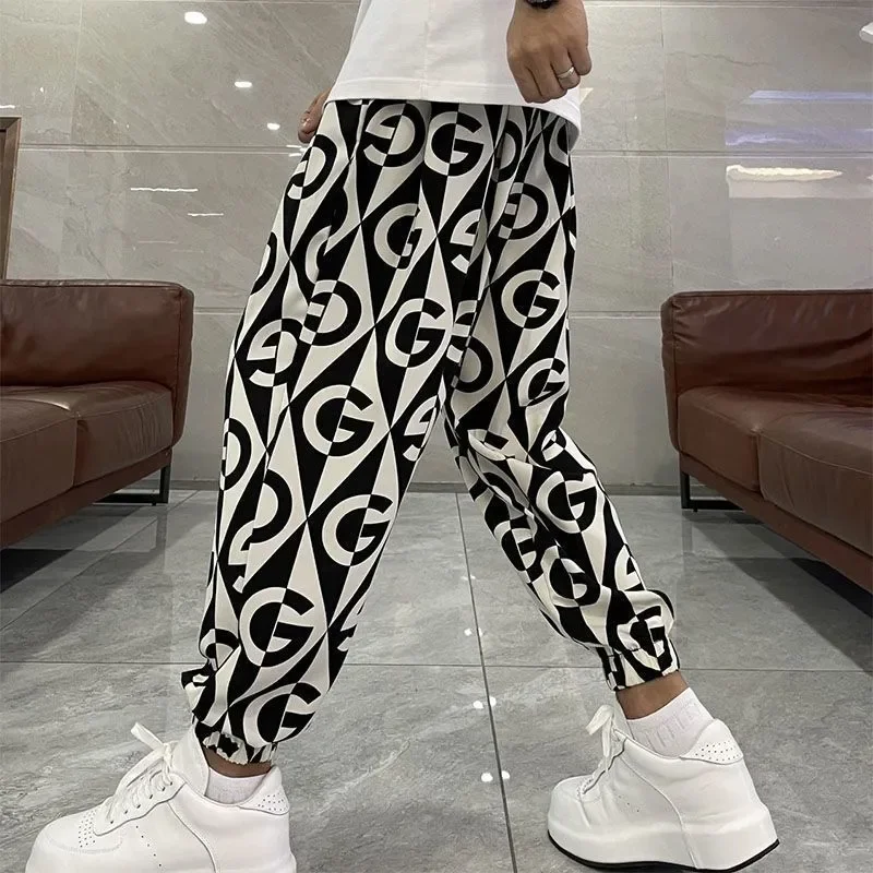 سراويل غير رسمية سريعة الجفاف ملونة جديدة للربيع والصيف للرجال، ملابس عصرية