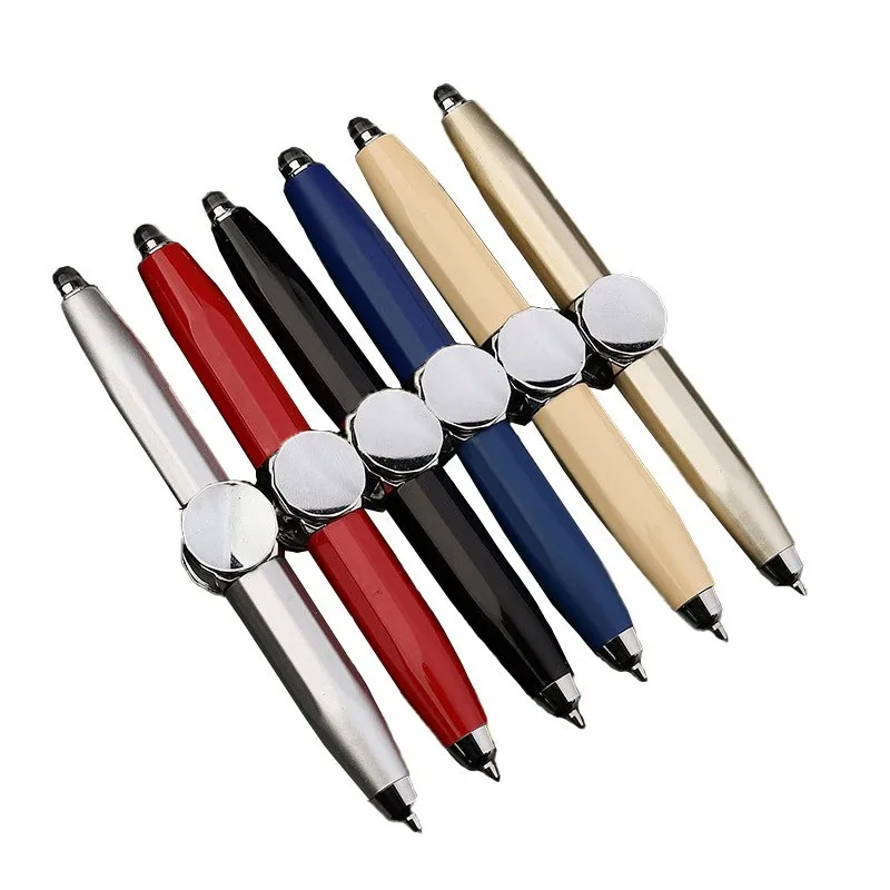 Creative Multi-Function LED Spinning Fidget Pen Decompression Stress Toy Anxiety EDC Gadgets Juguetes Antiestrés Autismo