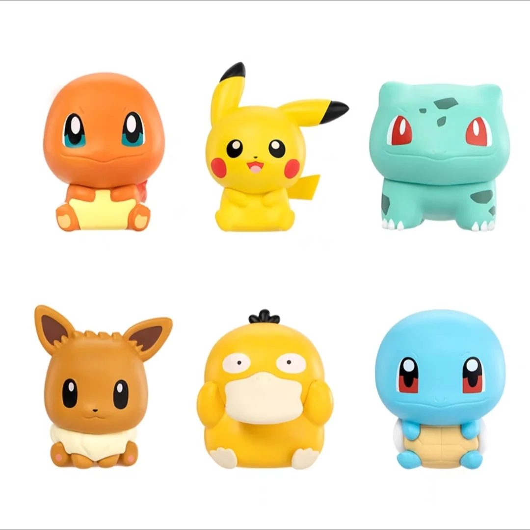 Echte Pokemon Pikachu Sleutelhanger Eevee Psydusk Squirtle Bulbasaur Charmander Anime Action Figure Speelgoed Sleutelhanger Geur Hanger