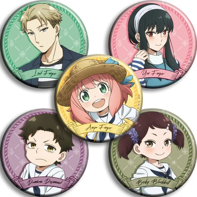 Yor Forger Yuri Briar Anya Forger Badges 2D Peripherals Tinplate Pin Badge Anime Lapel Pins for Backpacks  Enamel Badges Pins