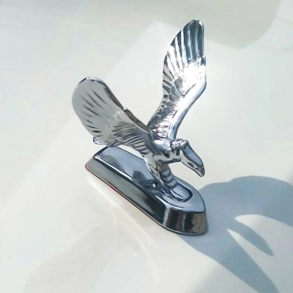 Auto Car Front Ornamet Emblem Angel Eagle Cover Chrome 3D HoodSticker Decoration Badge Car Accessories Exterior