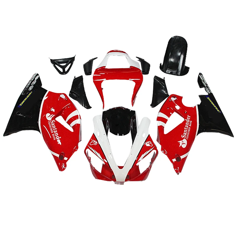 Juego de carenado para motocicleta, Kit de carrocería de plástico para Yamaha YZFR1 YZF-R1 YZF R1 2000 2001, accesorios de inyección, cubierta de