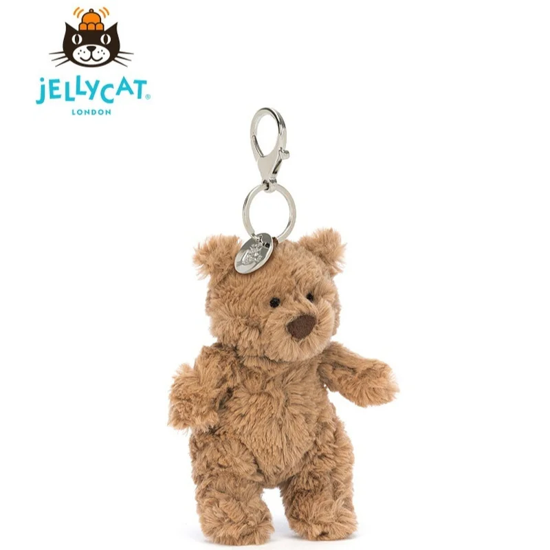 【IN STOCK】100% Original JELLYCAT UK Fun Barcelona Bear Bag Pendant Bear Keychain Plush Doll Birthday Christmas Gift