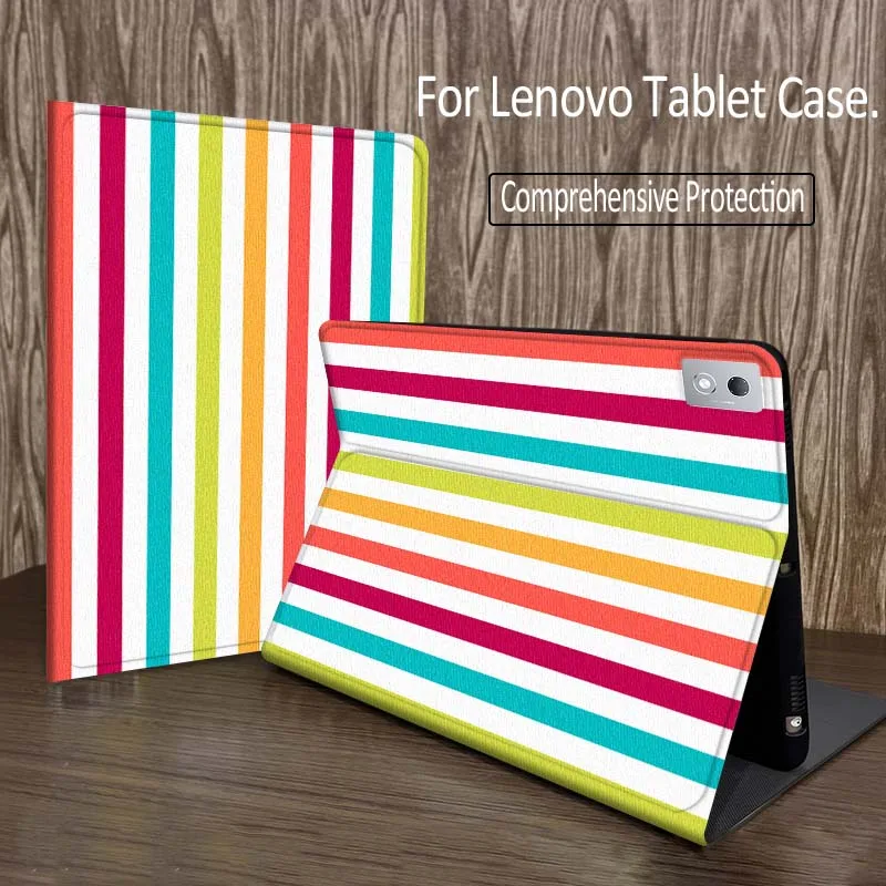 

Colorful striped pattern Tablet Case For Legion Xiaoxin Pad P12 Pro Y900 GT 2023 2025 12.1 12.7 14.5 inch