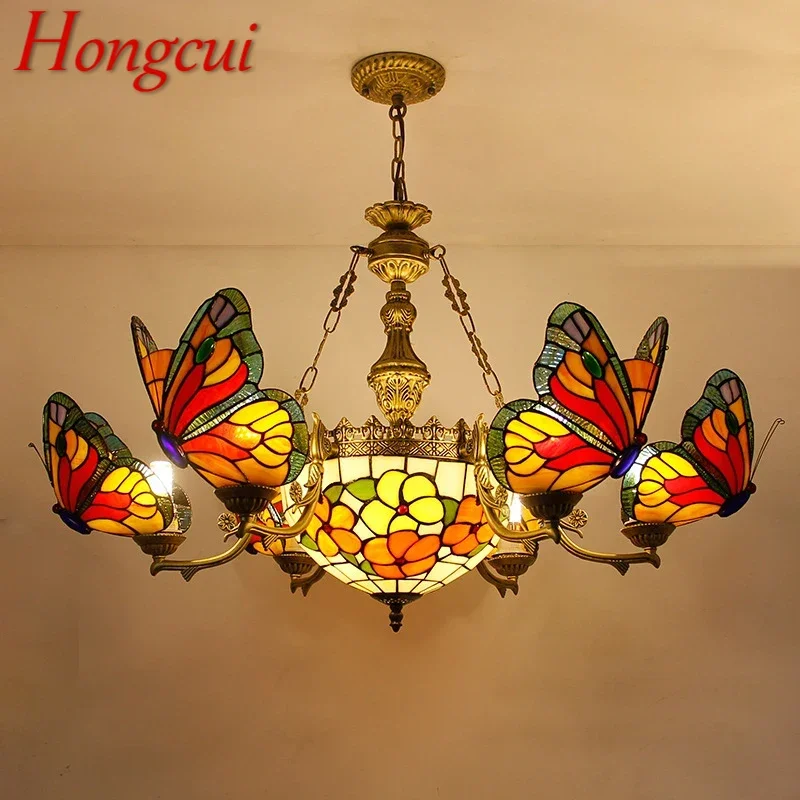 

Hongcui Люстра-бабочка Роскошное искусство Гостиная Ресторан Спальня Вилла Отель Кафе Бар КТВ Клуб Цветное стекло Подвесной светильник