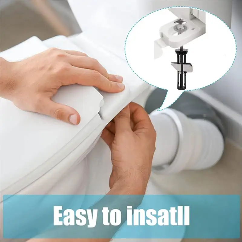 Heavy Duty Toilet Seat Fastener Bolt kit Stainless Steel Tank Toilet Bolt Hinge Screw Retractable Toilet Cover Bolt Kit