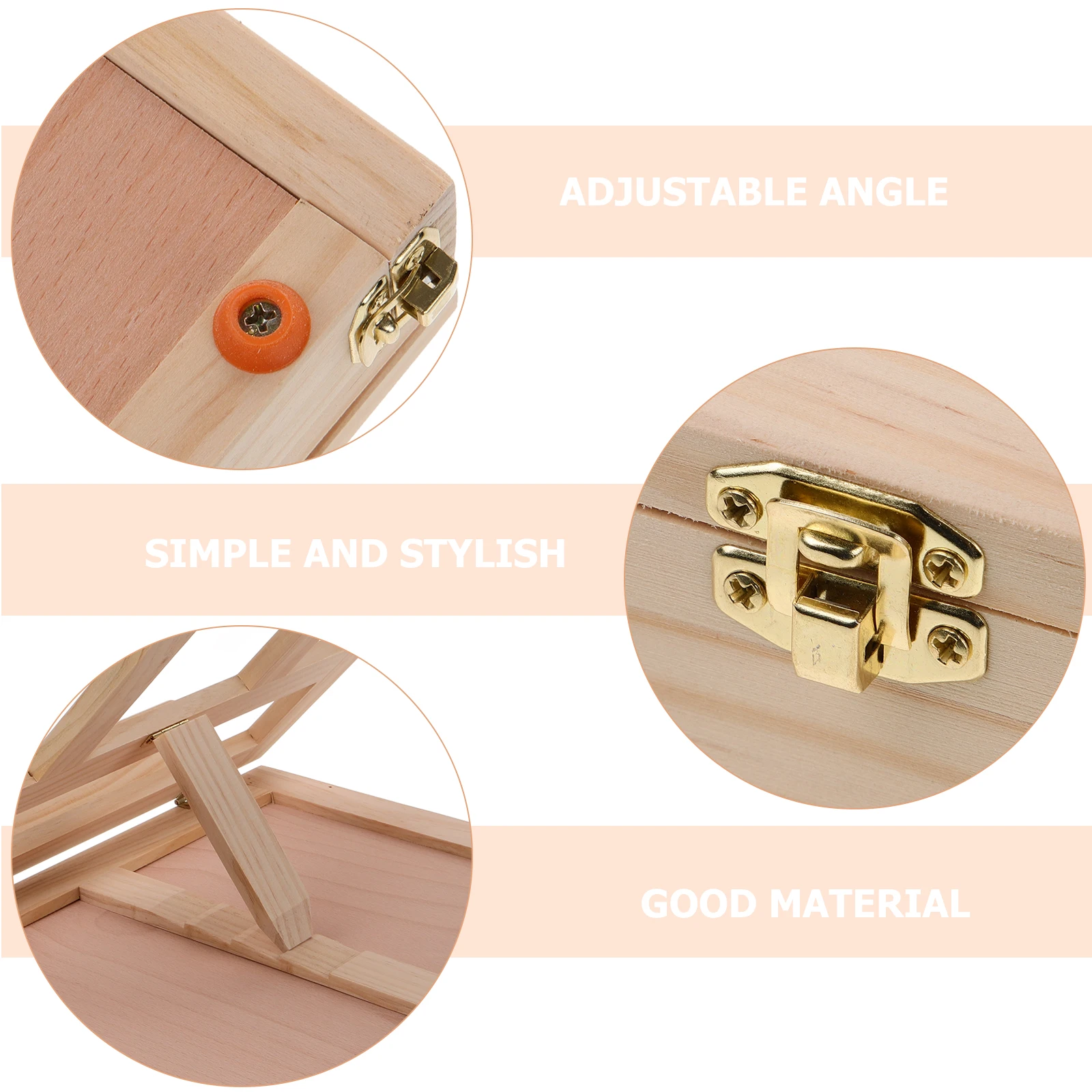 Rak Gambar Portabel Kayu Desain Ringan Untuk Menggambar Melukis Sketsa Luar Ruangan Penggunaan Studio Rumah