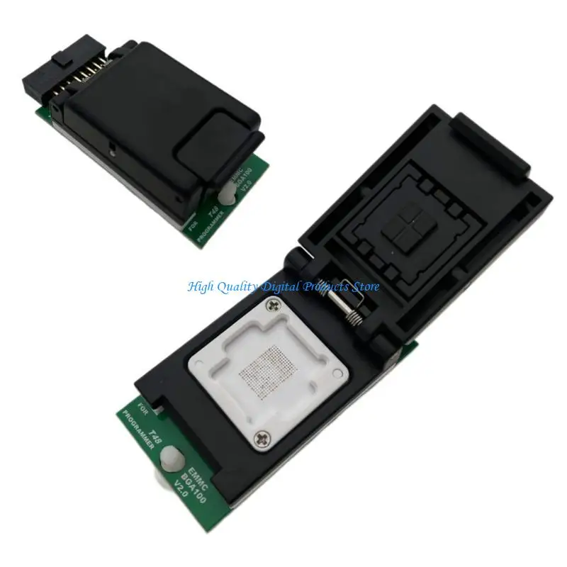 XGECU T48 용 U2JE Professional BGA100 소켓 어댑터 v2.0 더블 헤드 프로브 홀더