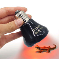 Ceramic Emitter Heat Light Mini Black Pet Heating Lamp Infrared Bulb 25/50/ 75/100W Brooder Chickens Reptile Lamp