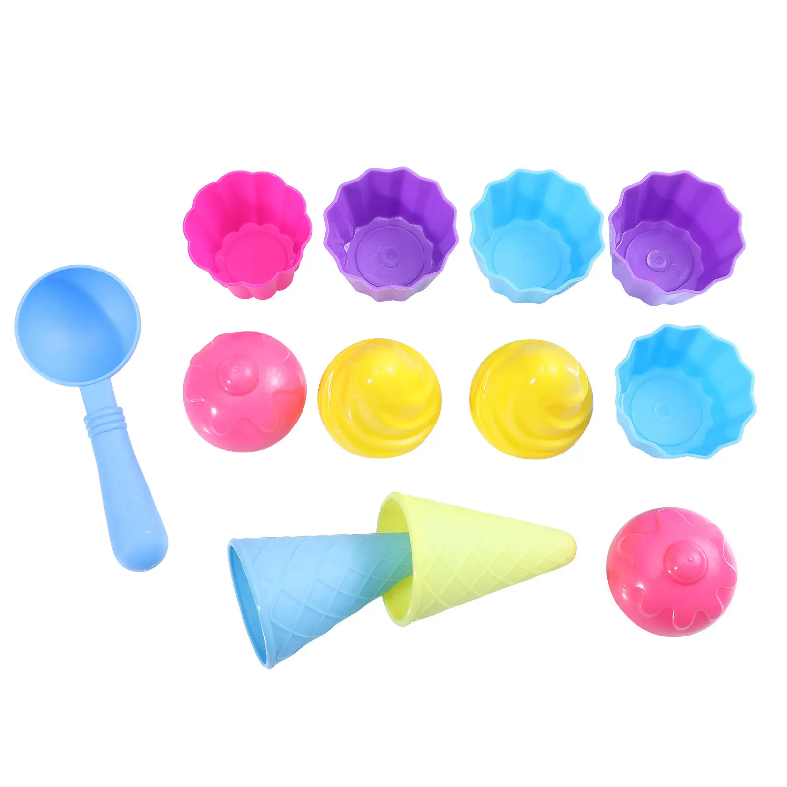 

1Set Kids Beach Sand Playset Bright Color Plastic Creative Sand Digging Tools Outdoor Summer Fun Outdoor Beach Toy