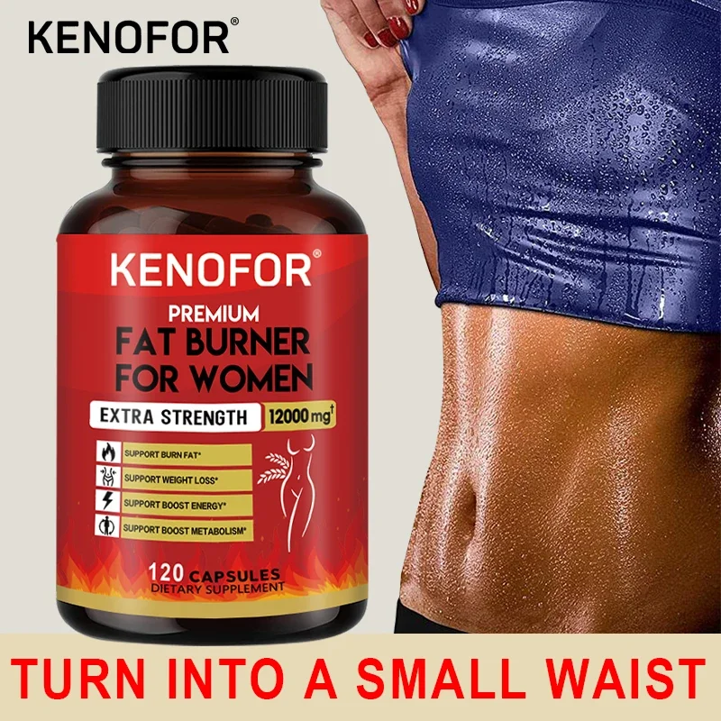 Thermal Fat Burner - Appetite Suppressant and Energy Booster - Premium Fat Burning Garcinia Green Tea Extract and More