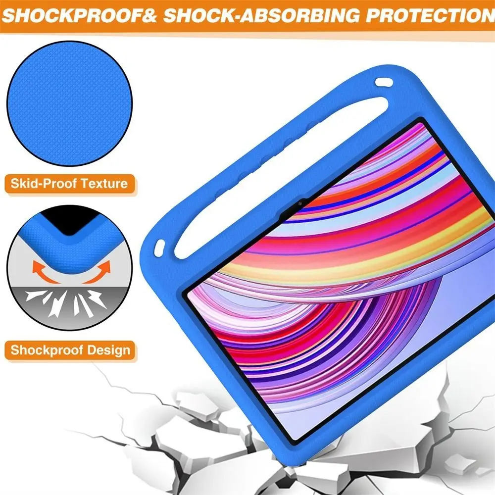 New Hand-held Kids Safe EVA Case Anti-fall Shockproof 12.1 Inch Tablet Case Lightweight Tablet Cover for Xiaomi Redmi Pad Pro