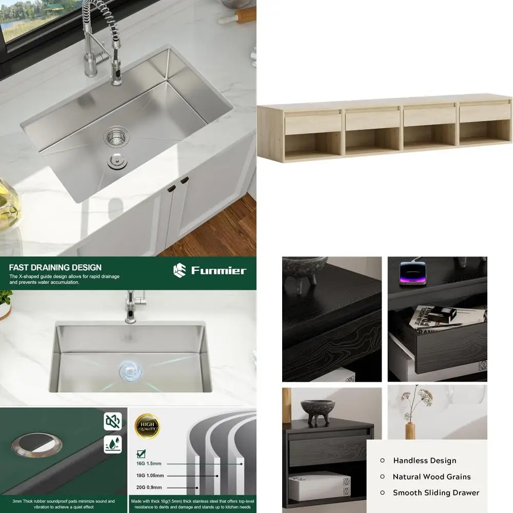 حوض مطبخ من الفولاذ المقاوم للصدأ 16 مقياسًا، وعاء واحد مقاس 30 × 18 مصنوع يدويًا للجودة والمتانة