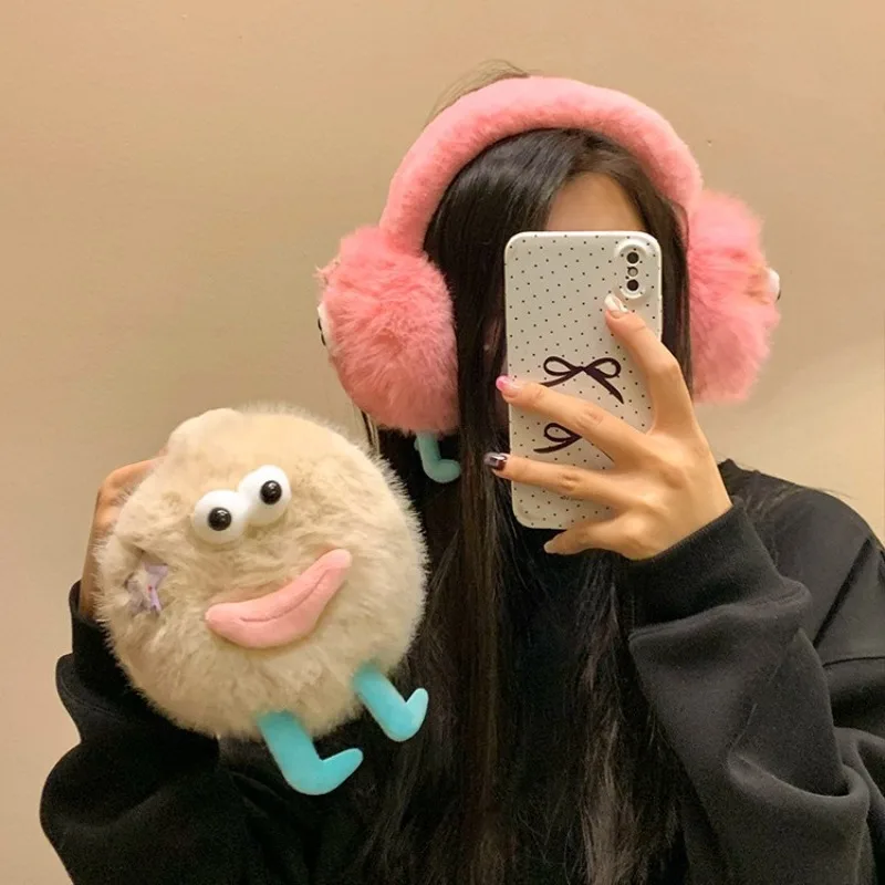 2025 Funny Monster Earmuffs น่ารักฤดูหนาว WARM เย็นผู้หญิง Plush หู Muffs ของขวัญคริสต์มาสสําหรับเพื่อน