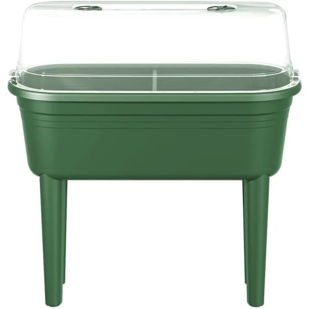 Elevated Garden Planter Set with Lid for Balcony or Raised Bed - 26.4 x 37 x 78 - Green