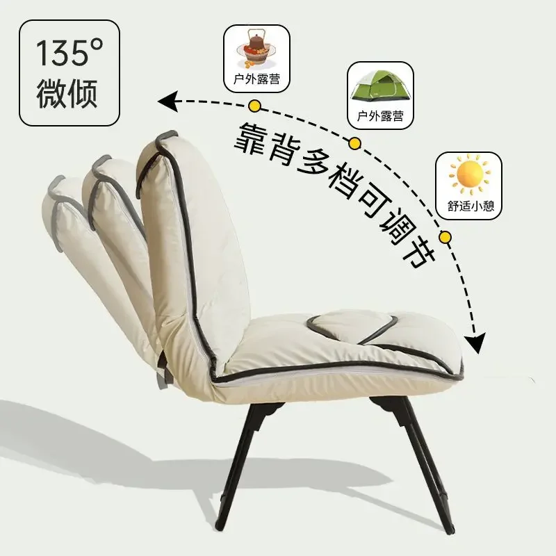 

Simple Folding Sofa Chair Living Room Cozy Single Leisure Lazy Chairs Outdoor Handbag Bag Chair Backrest Chairs Home Furniture